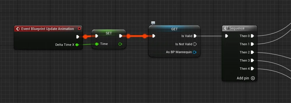 Figura: Event Blueprint Update Animation.