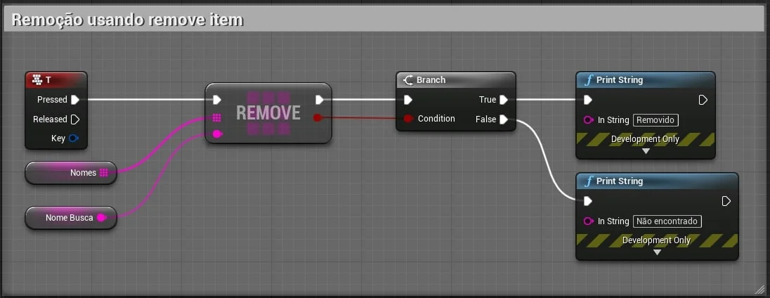 Figura: Blueprint Remove array com index.