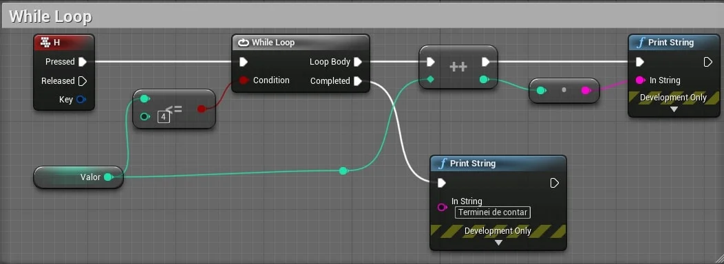 Figura: Blueprint While loop.