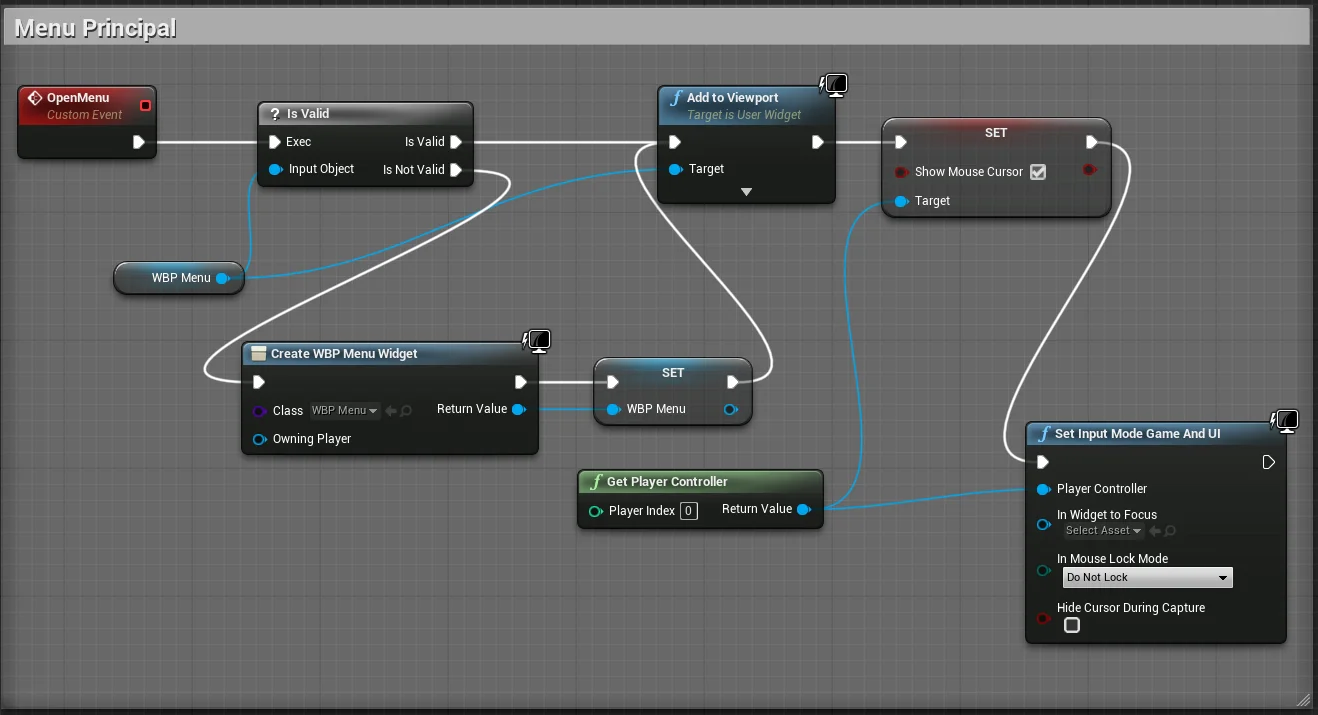 Figura: Multiplayer, Implementando a chamada do menu do jogo.